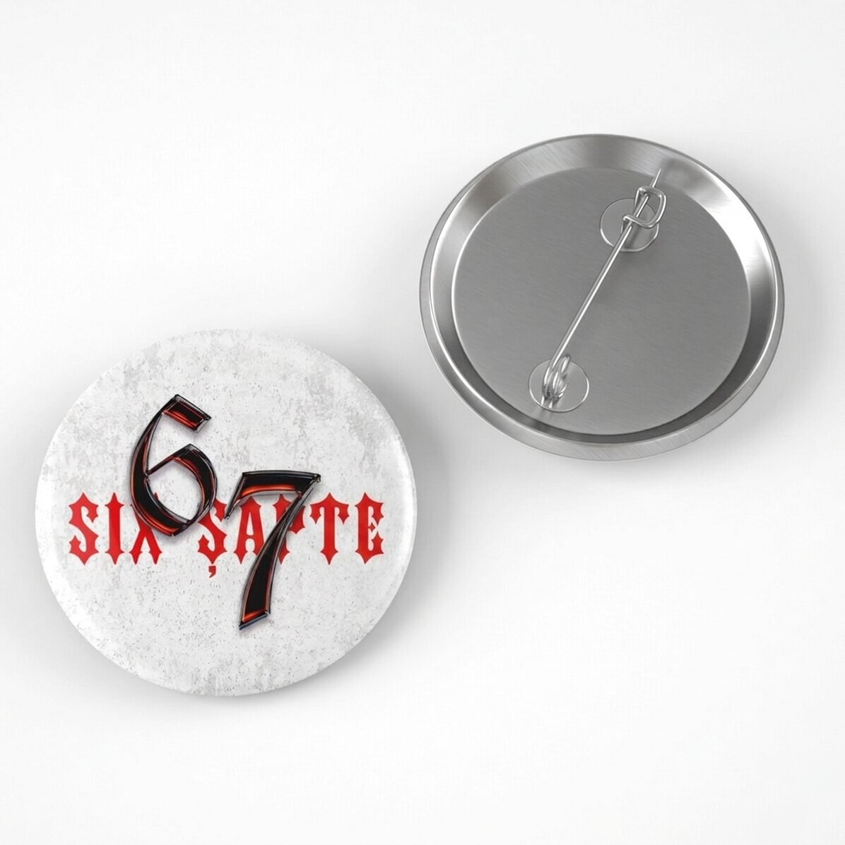Gepersonaliseerde button met naam - 67 Six Seven Trap