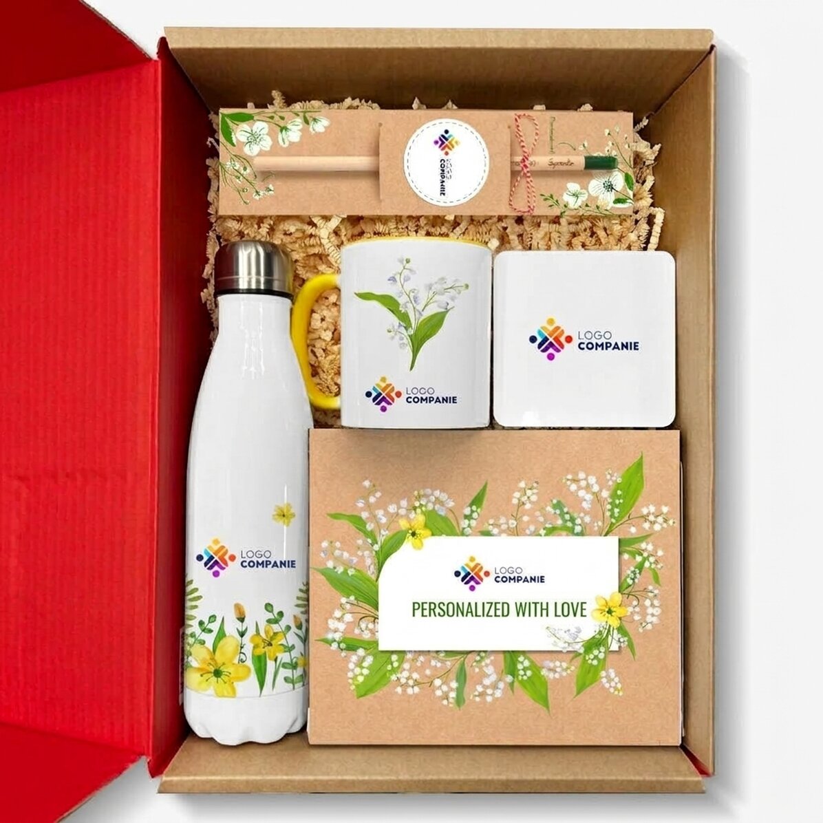 Coffret cadeau personnalisé avec logo - 1er et 8 mars