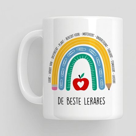 Mok met een boodschap voor de lerares