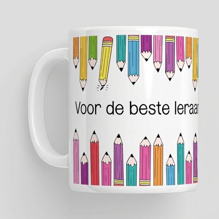 Mok met tekst - Kleurpotloden