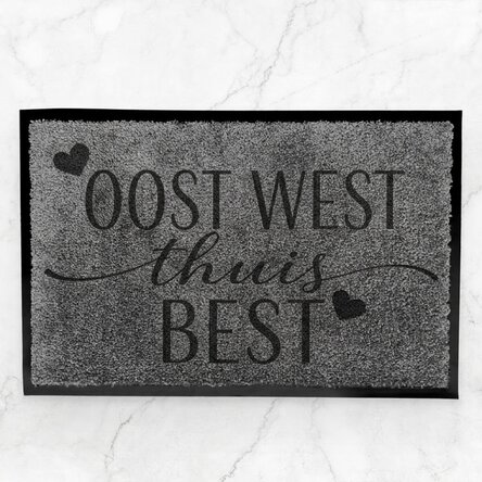 Op maat gemaakte vloermat voor binnenshuis met tekst - Home sweet home