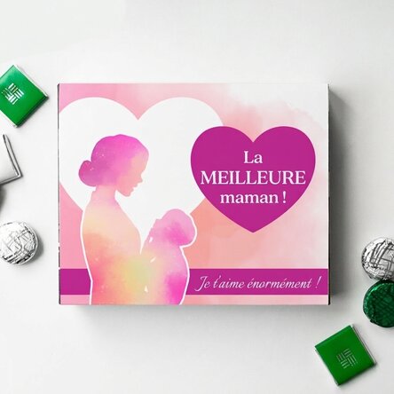 Boîte de bonbons personnalisée avec un message - Maman