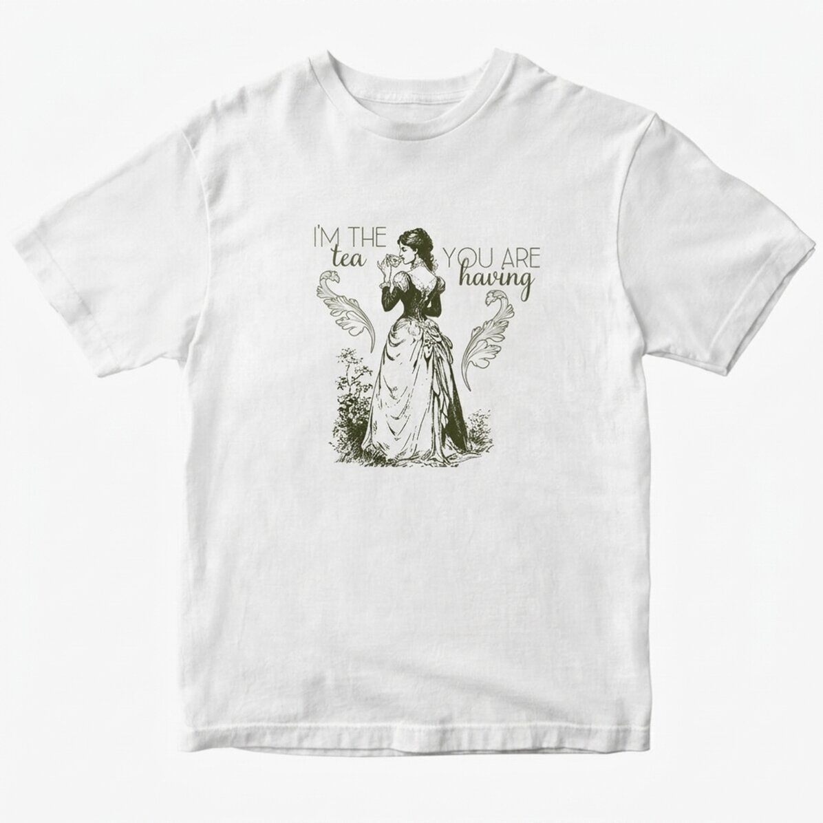 Katoenen T-shirt met gepersonaliseerde tekst - I