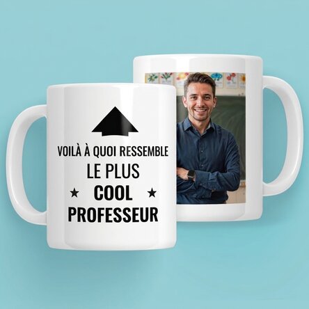 Tasse personnalisée avec photo et texte - Voici à quoi elle ressemble