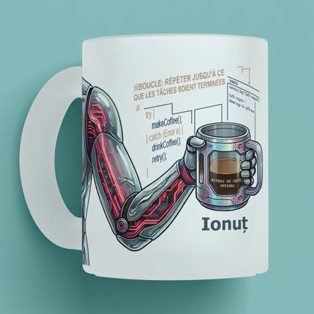 Tasse personnalisée avec texte - Agenda