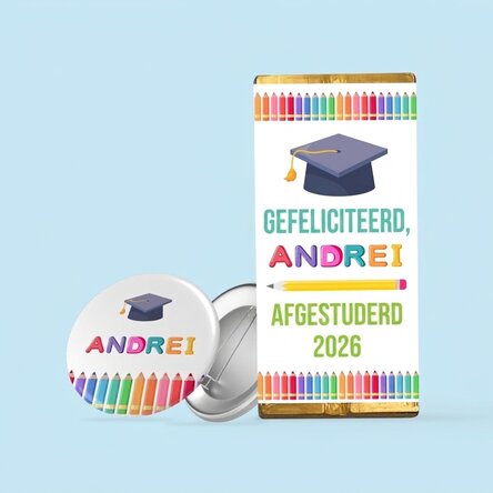 Gepersonaliseerde cadeauset voor kinderen - Afstuderen