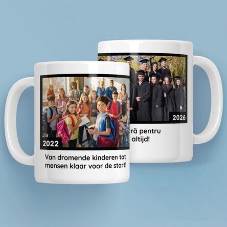 Gepersonaliseerde mok met 2 foto