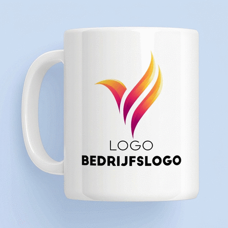 Gepersonaliseerde mok met logo en naam