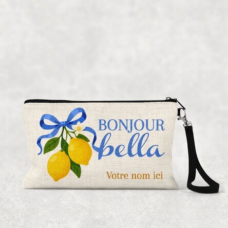 Trousse de maquillage personnalisée avec inscription - Ciao bella