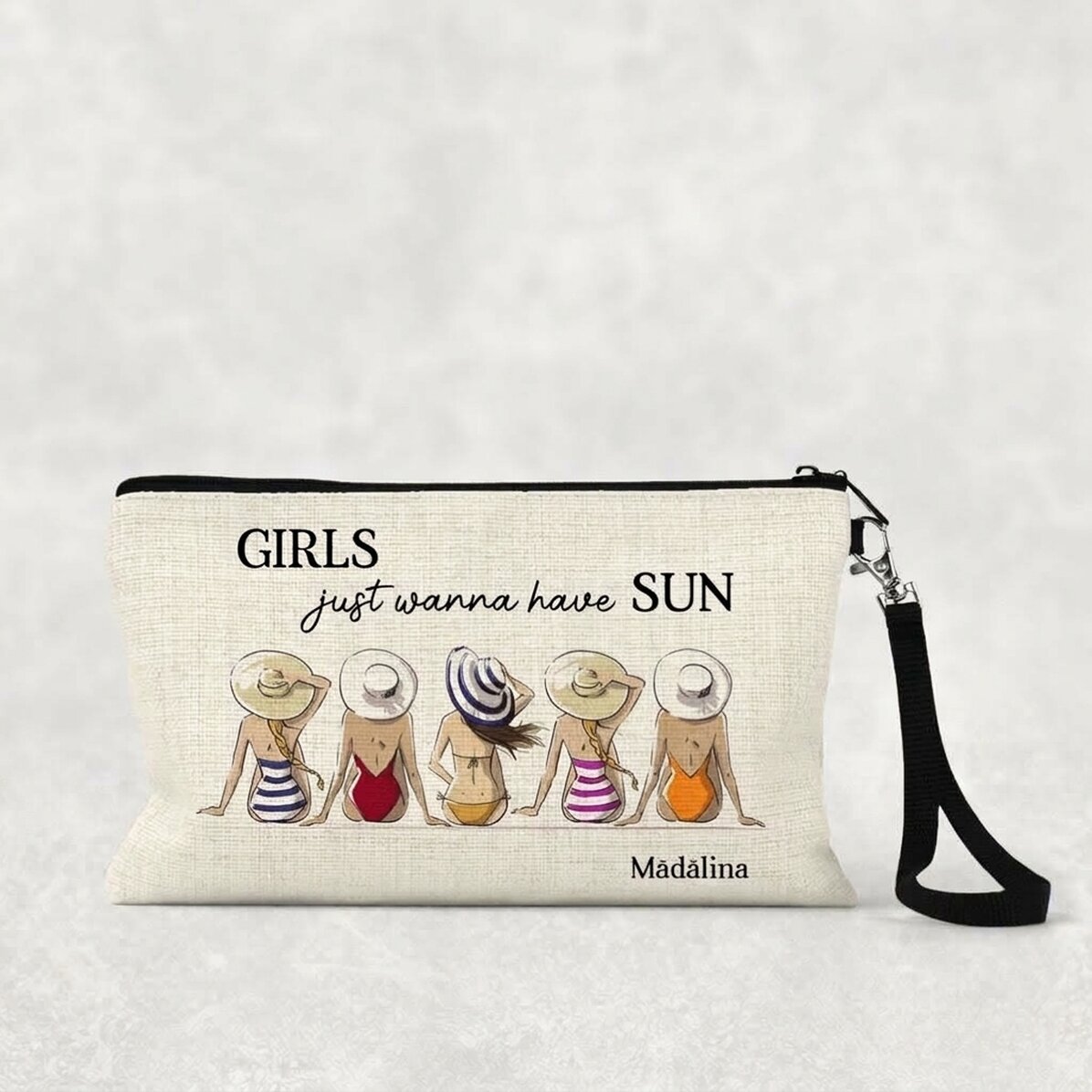 Gepersonaliseerde make-upset met tekst - Summer girls