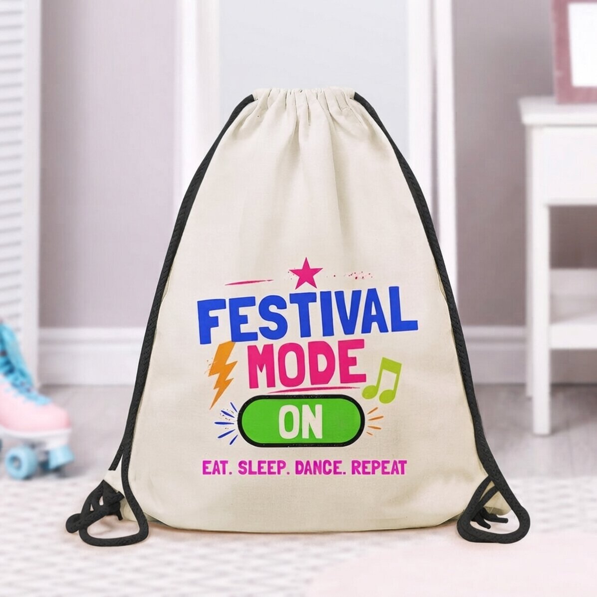 Sac à dos personnalisé avec message - Festival mode on