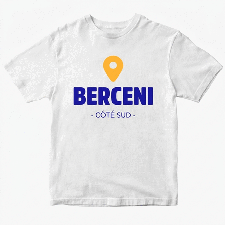 T-shirt en coton personnalisé avec le nom de ton quartier