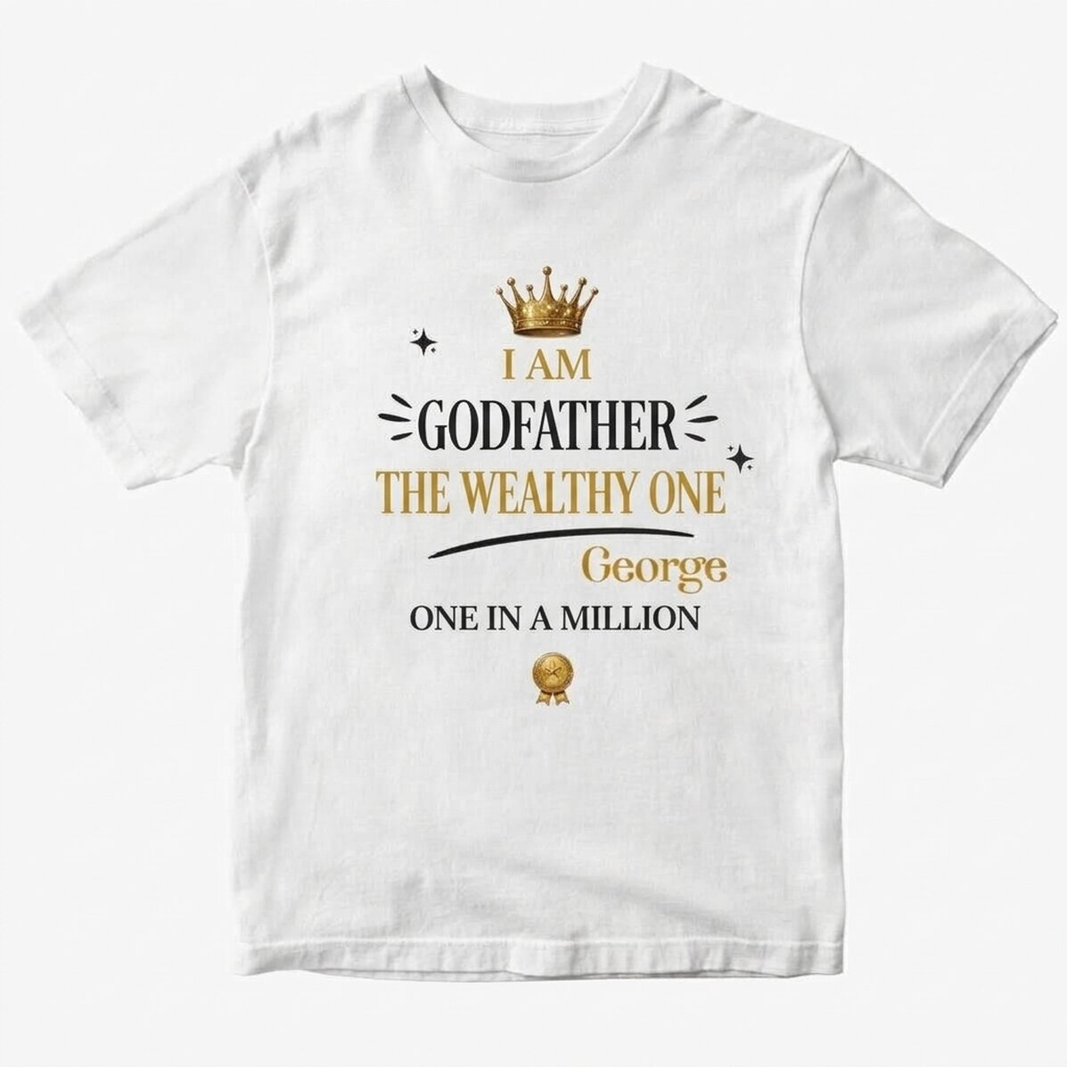 Katoenen T-shirt met gepersonaliseerde tekst - De rijke neus