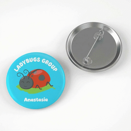 Gepersonaliseerd naamplaatje voor de kleuterschool