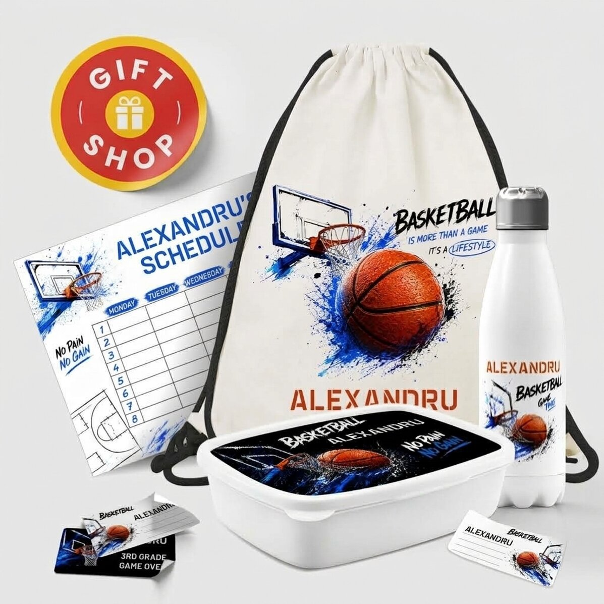 Gepersonaliseerde set voor school - Basketbal
