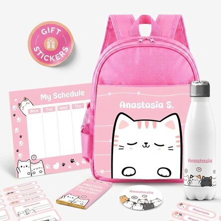 Gepersonaliseerde set voor school – Kitty