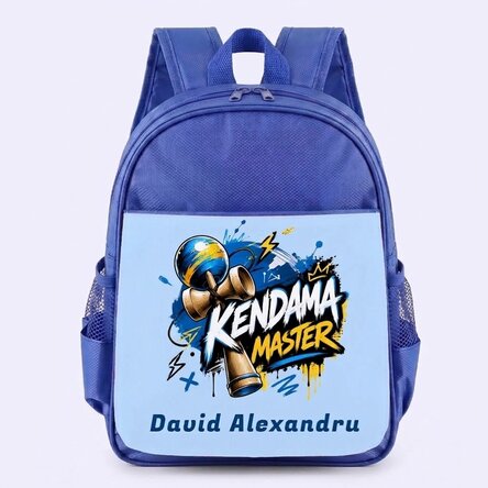 Gepersonaliseerde schooltas met tekst - Kendama
