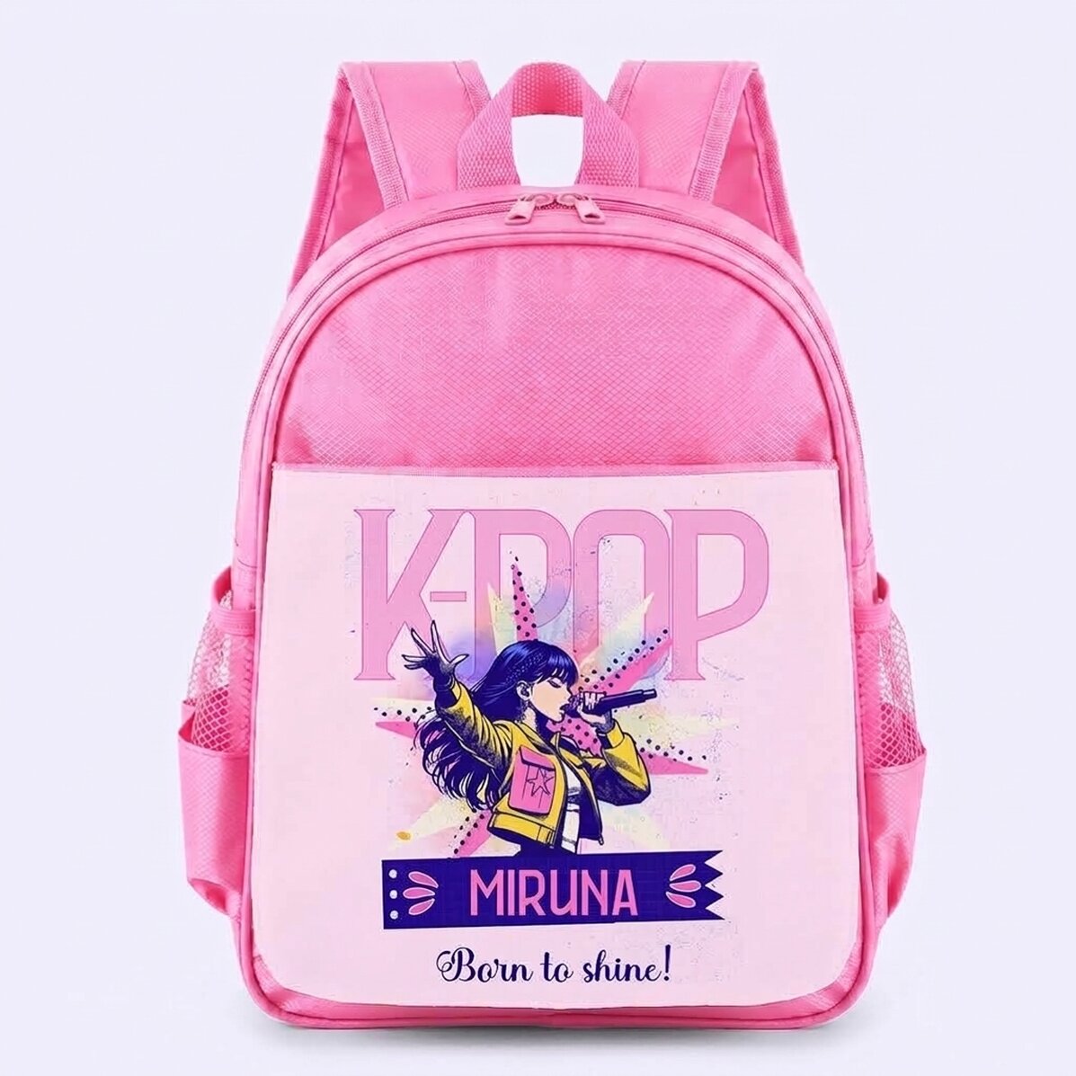 Gepersonaliseerde schooltas met tekst - Kpop