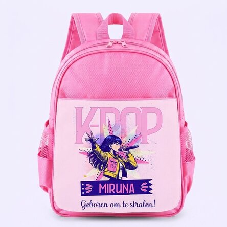 Gepersonaliseerde schooltas met tekst - Kpop