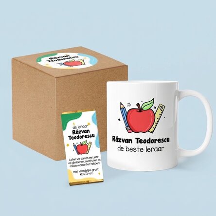 Gepersonaliseerde cadeauset voor het nieuwe schooljaar - Leraren/onderwijzers