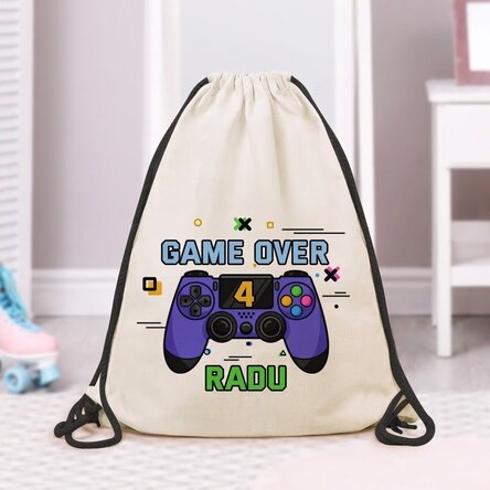 Sac à dos personnalisé avec inscription - Game over