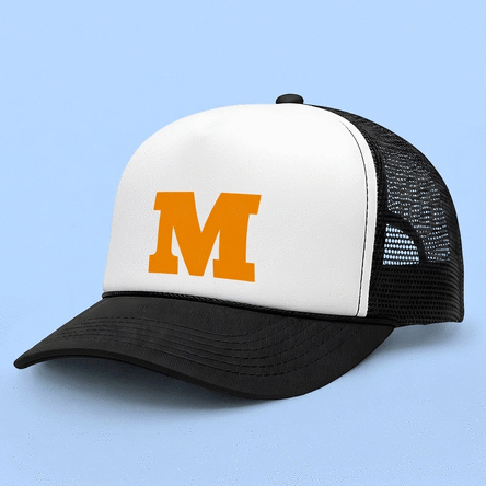 Casquette personnalisée avec une initiale