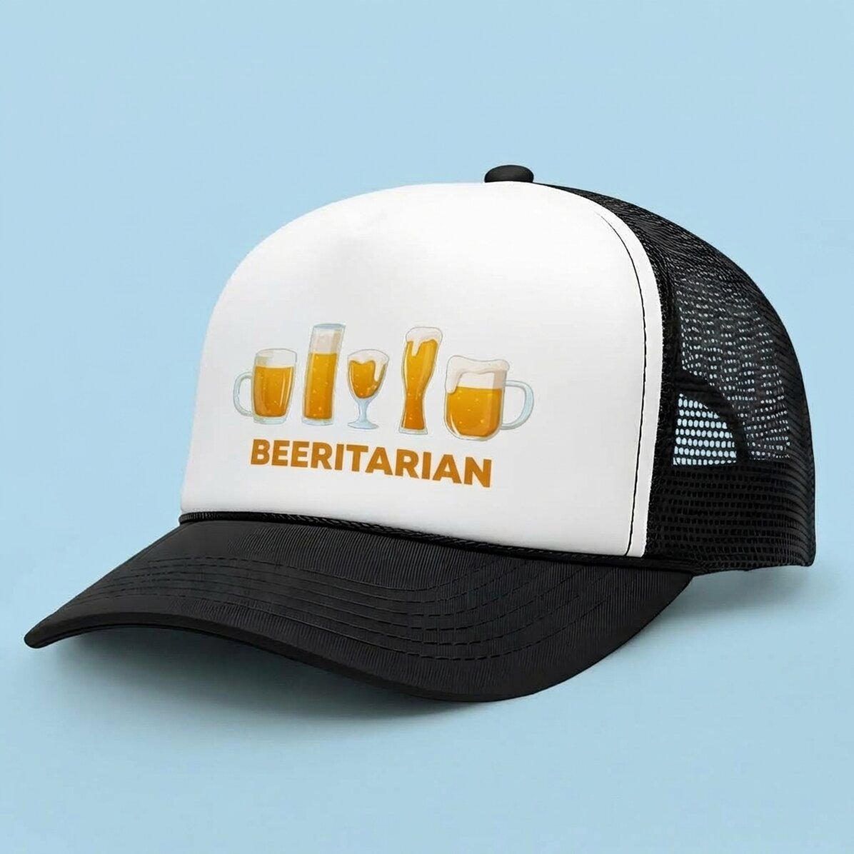 Gepersonaliseerde pet met tekst - Beergetarian
