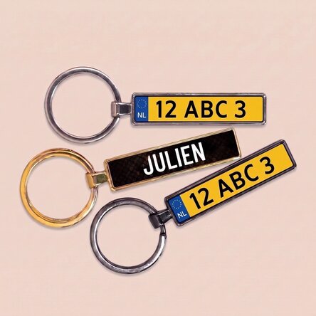 Porte-clés personnalisé avec plaque d