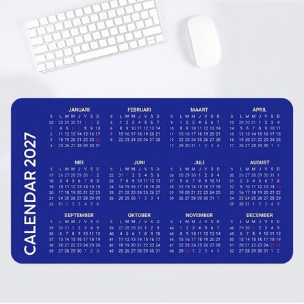 Gepersonaliseerde XXL-muismat met kalender