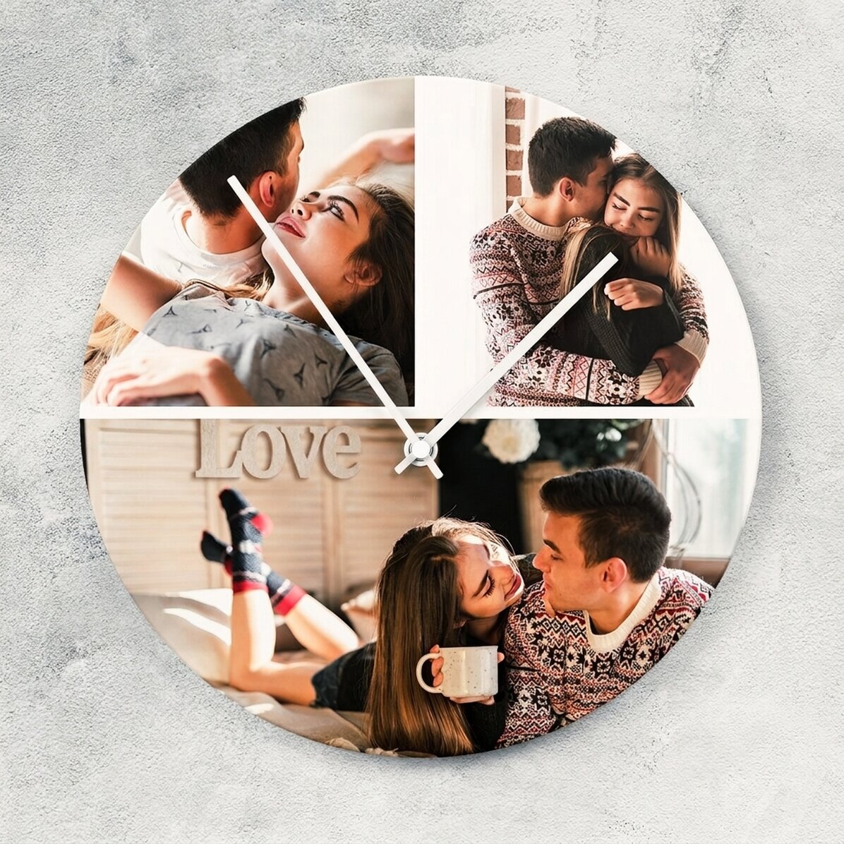 Montre personnalisée avec 3 photos