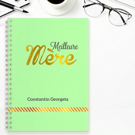 Carnet personnalisé - Best Mother, vert