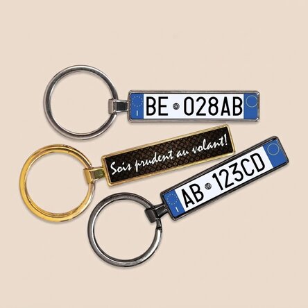 Porte-clés personnalisé avec numéro d