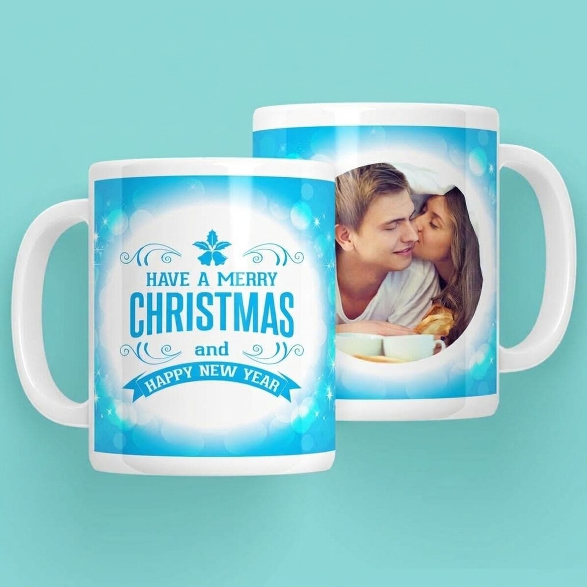 Tasse personnalisée avec une photo - Joyeux Noël et bonne année