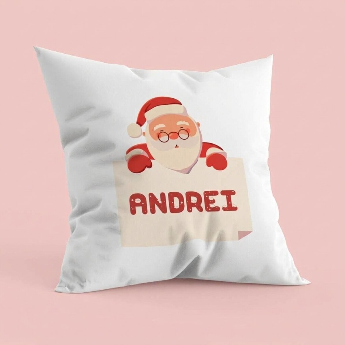 Gepersonaliseerd kussen – Naam voor de Kerstman