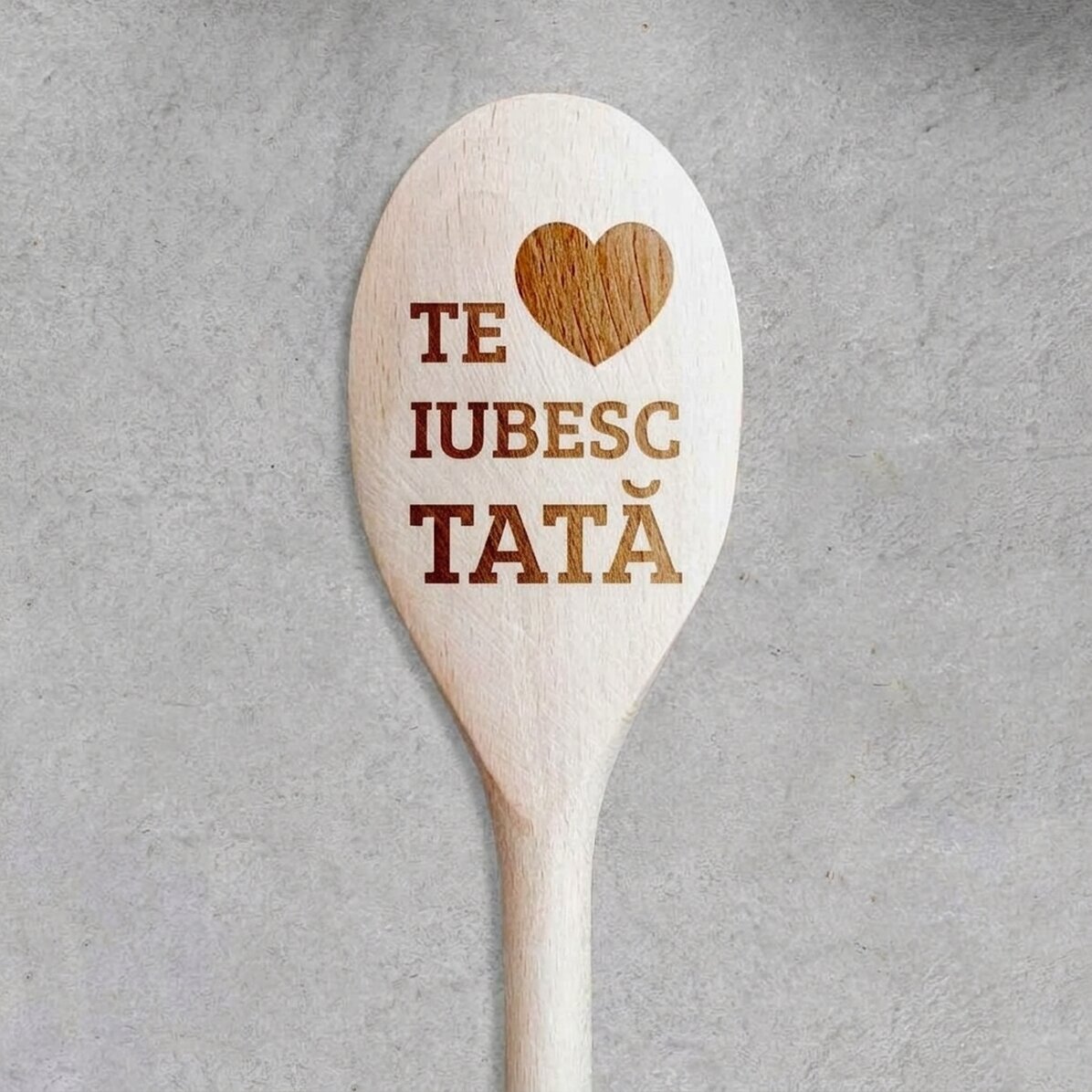 Gepersonaliseerde houten lepel - I love you