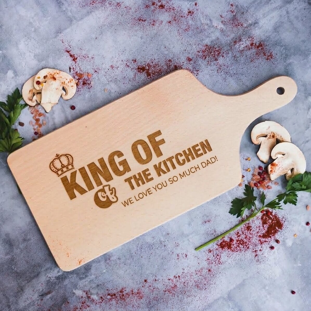 Planche à découper personnalisée - King Of The Kitchen
