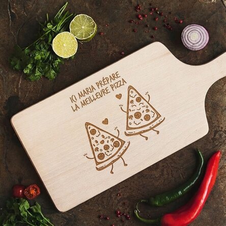 Planche à découper personnalisée - La meilleure pizza