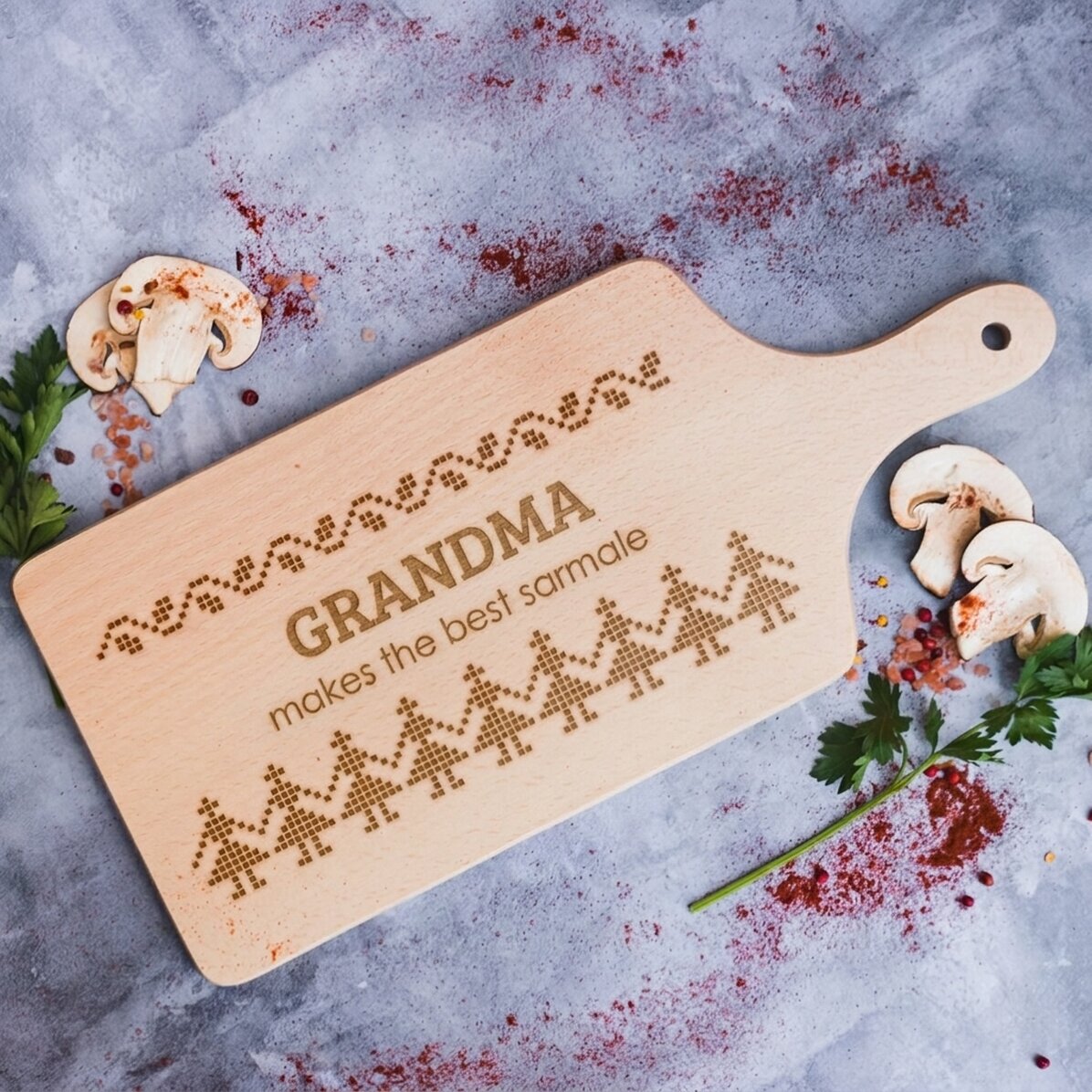 Planche à découper artisanale typiquement roumaine