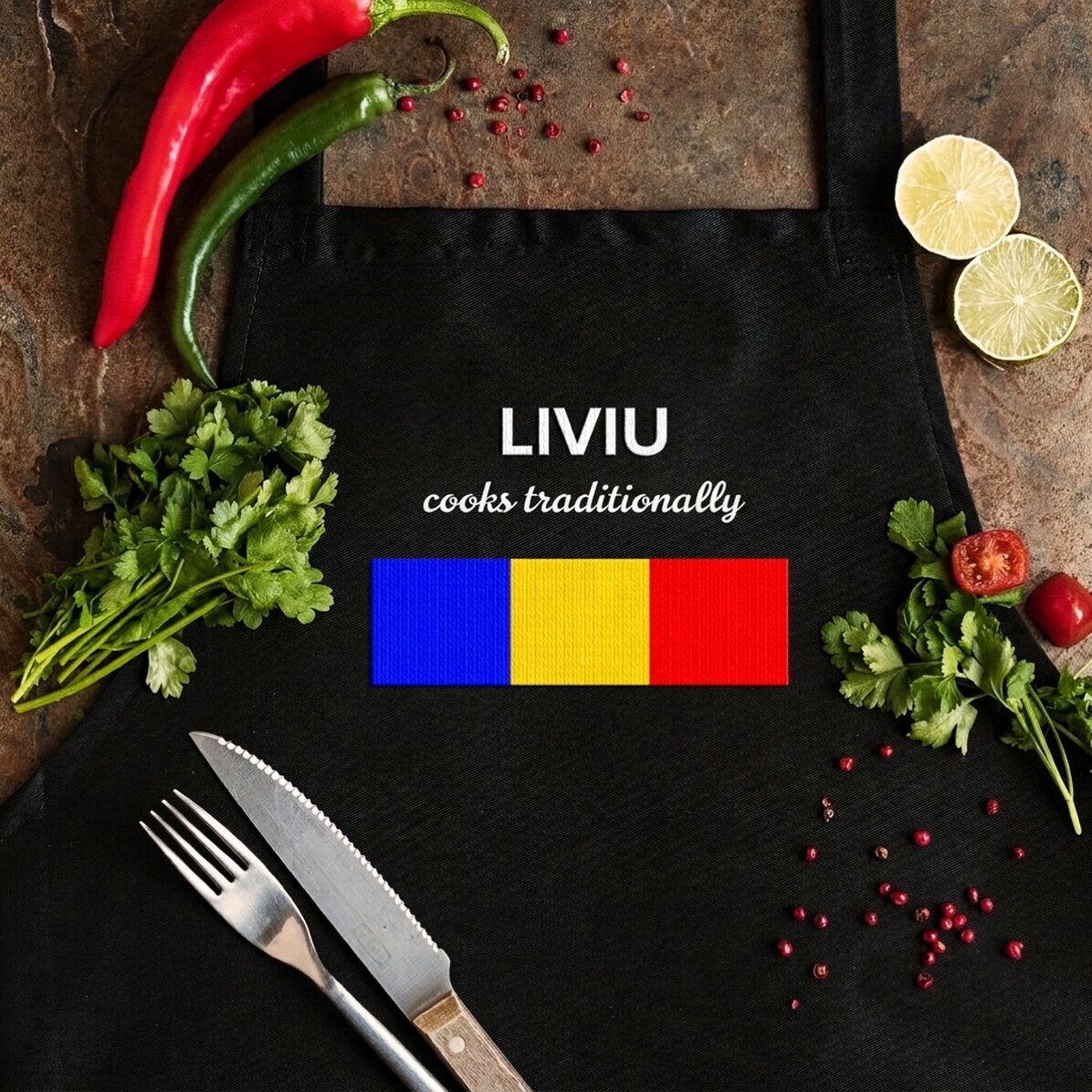 Tablier personnalisé - Cuisine roumaine