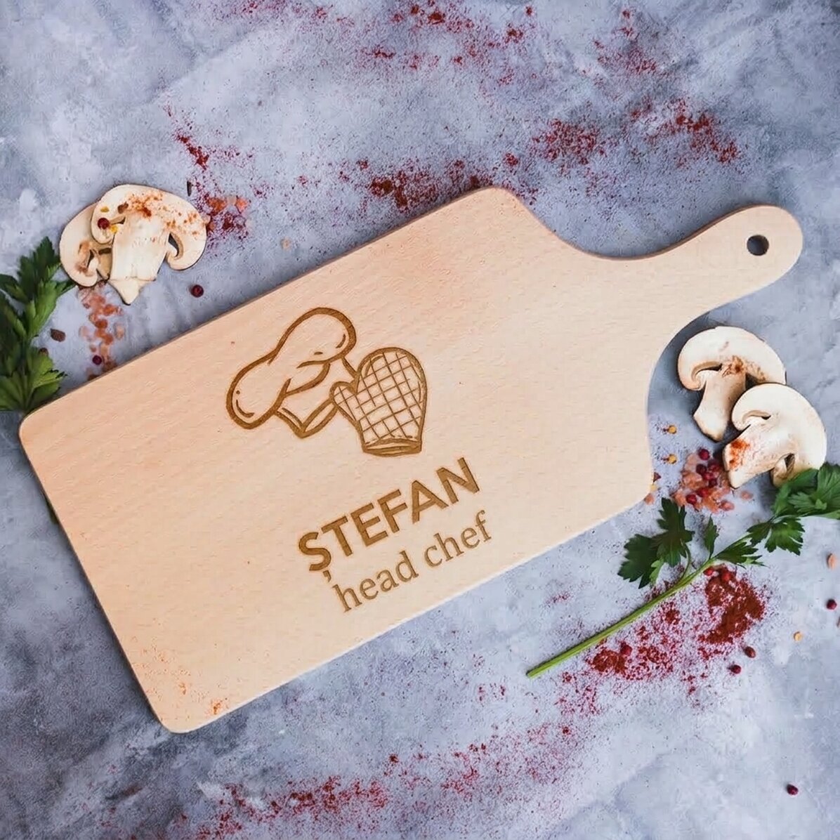 Op maat gemaakte snijplank - Chef-kok