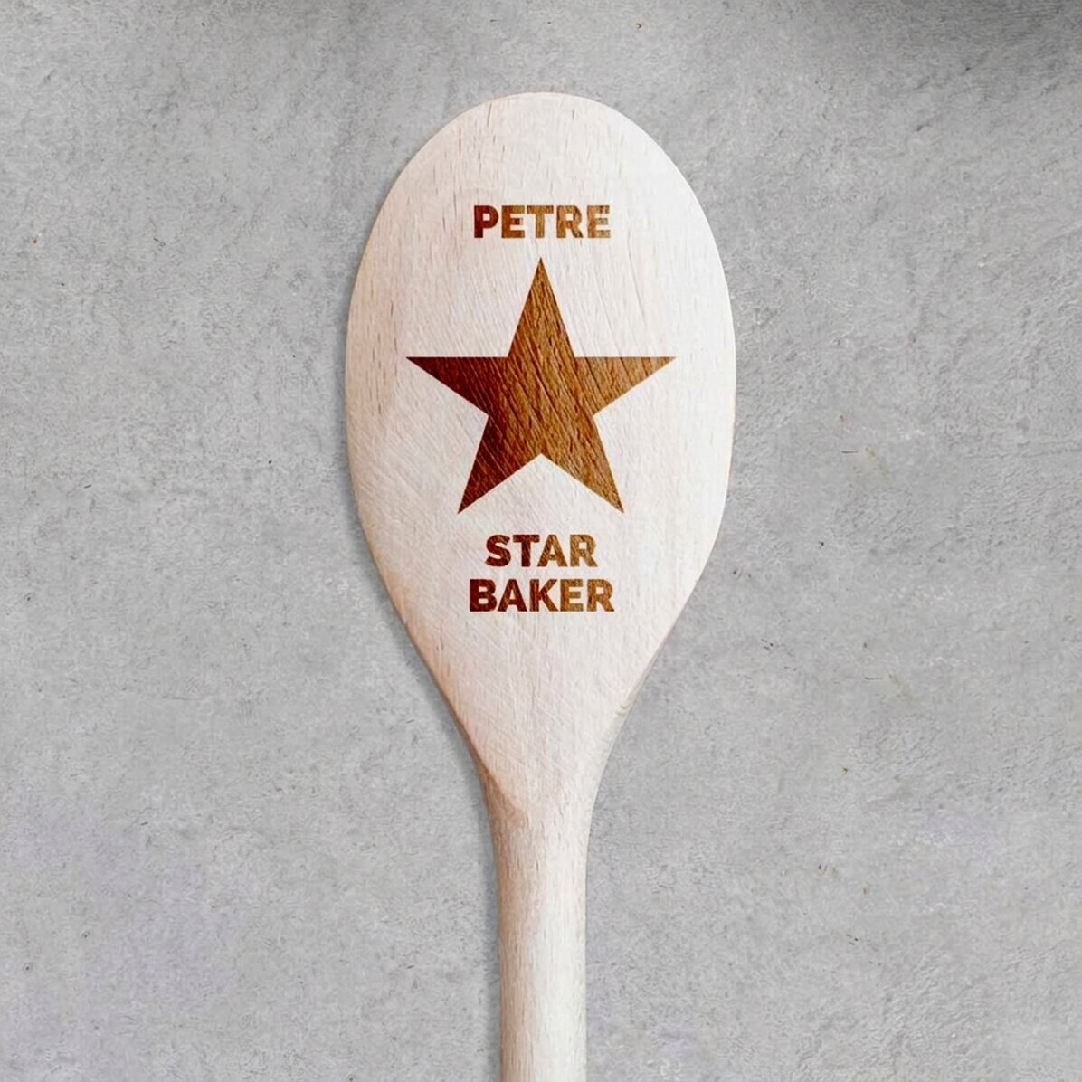 Cuillère en bois personnalisée - La star de la cuisine