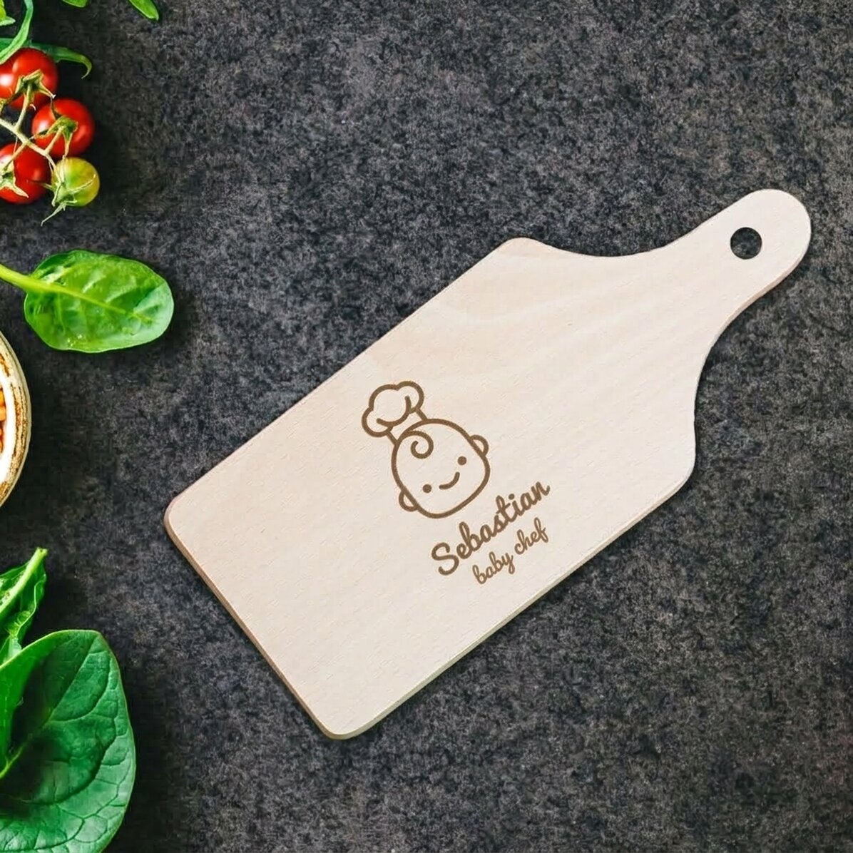 Gepersonaliseerde mini-snijplank - Baby Chef