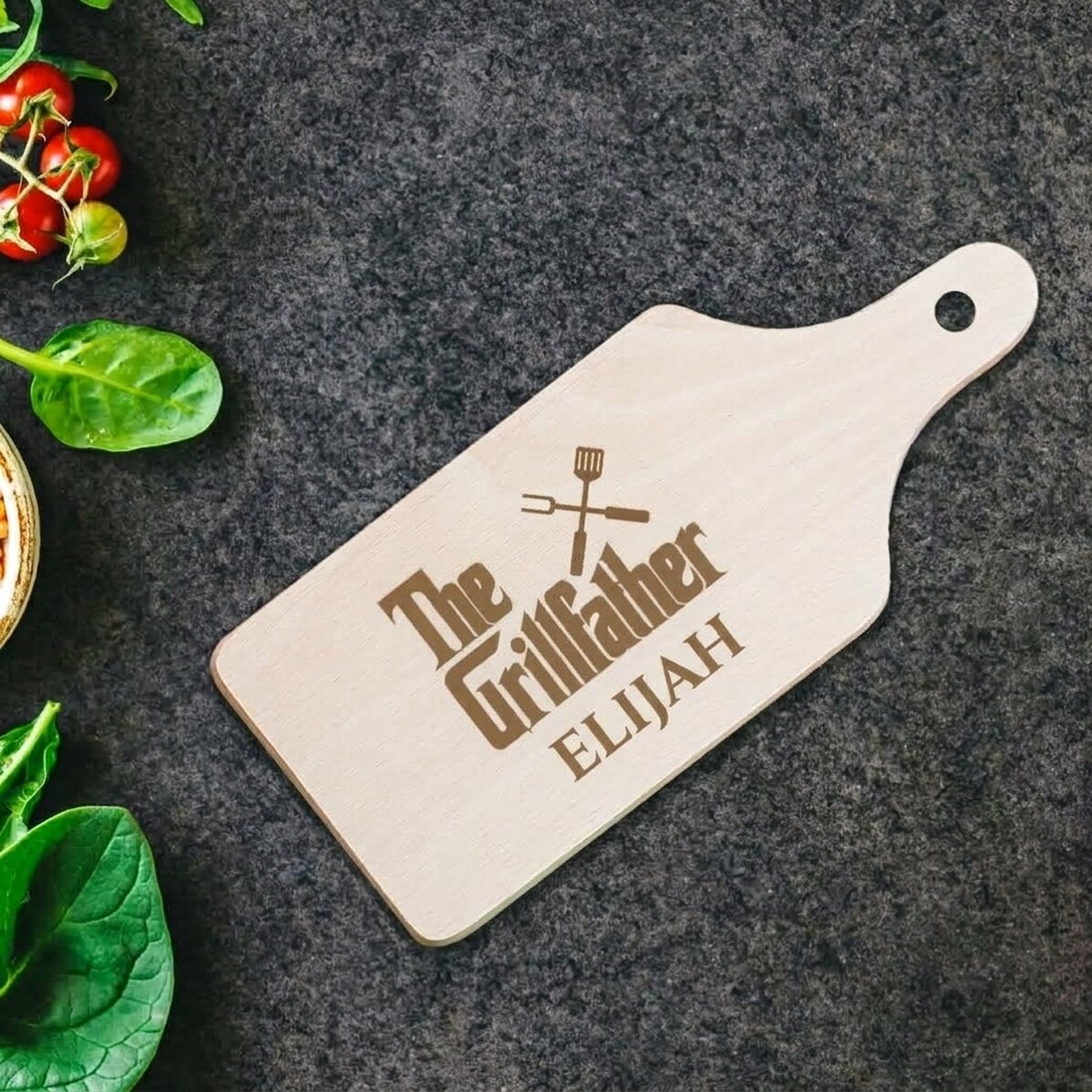 Gepersonaliseerde mini-snijplank - The Grillfather