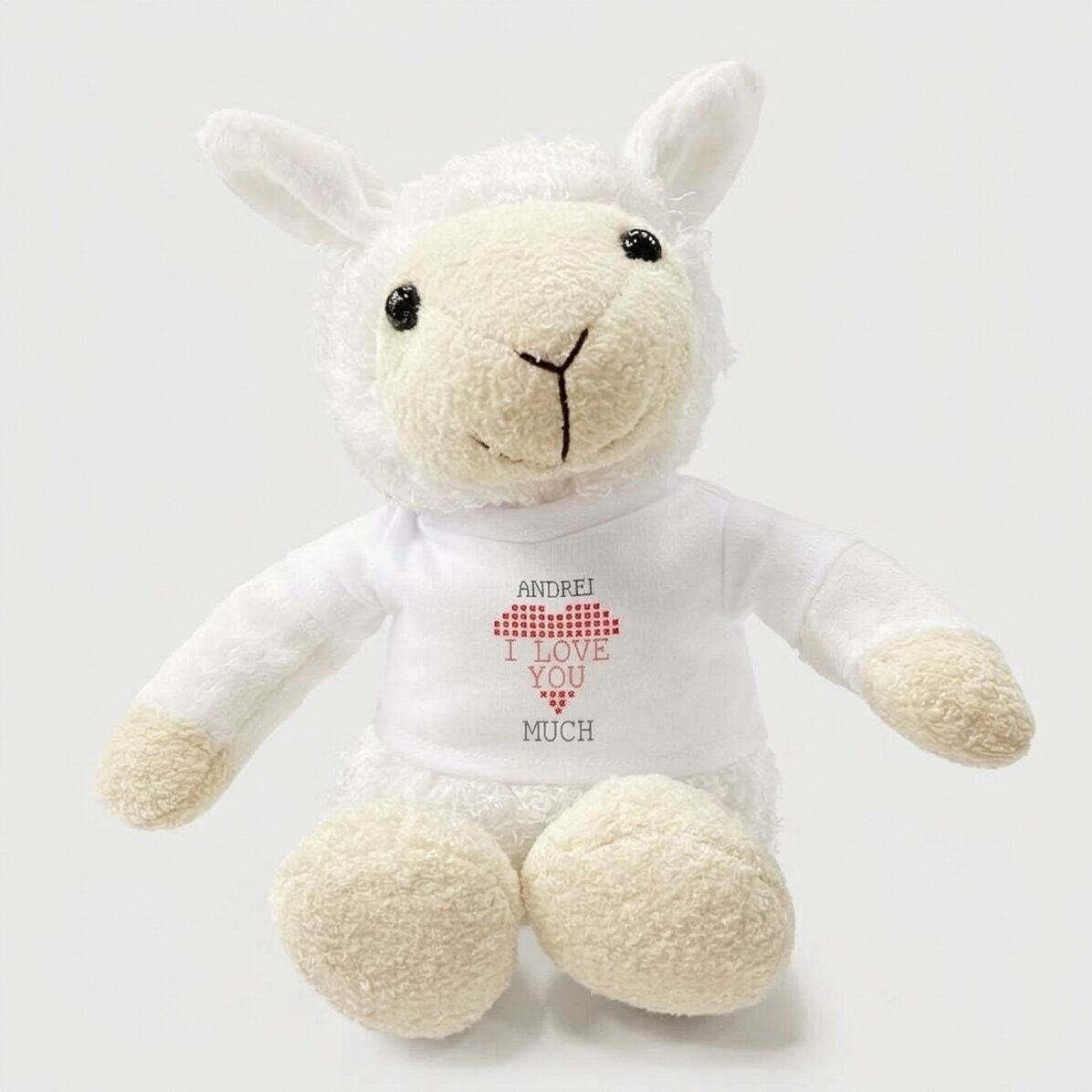 Peluche de mouton personnalisée avec un prénom - Love You