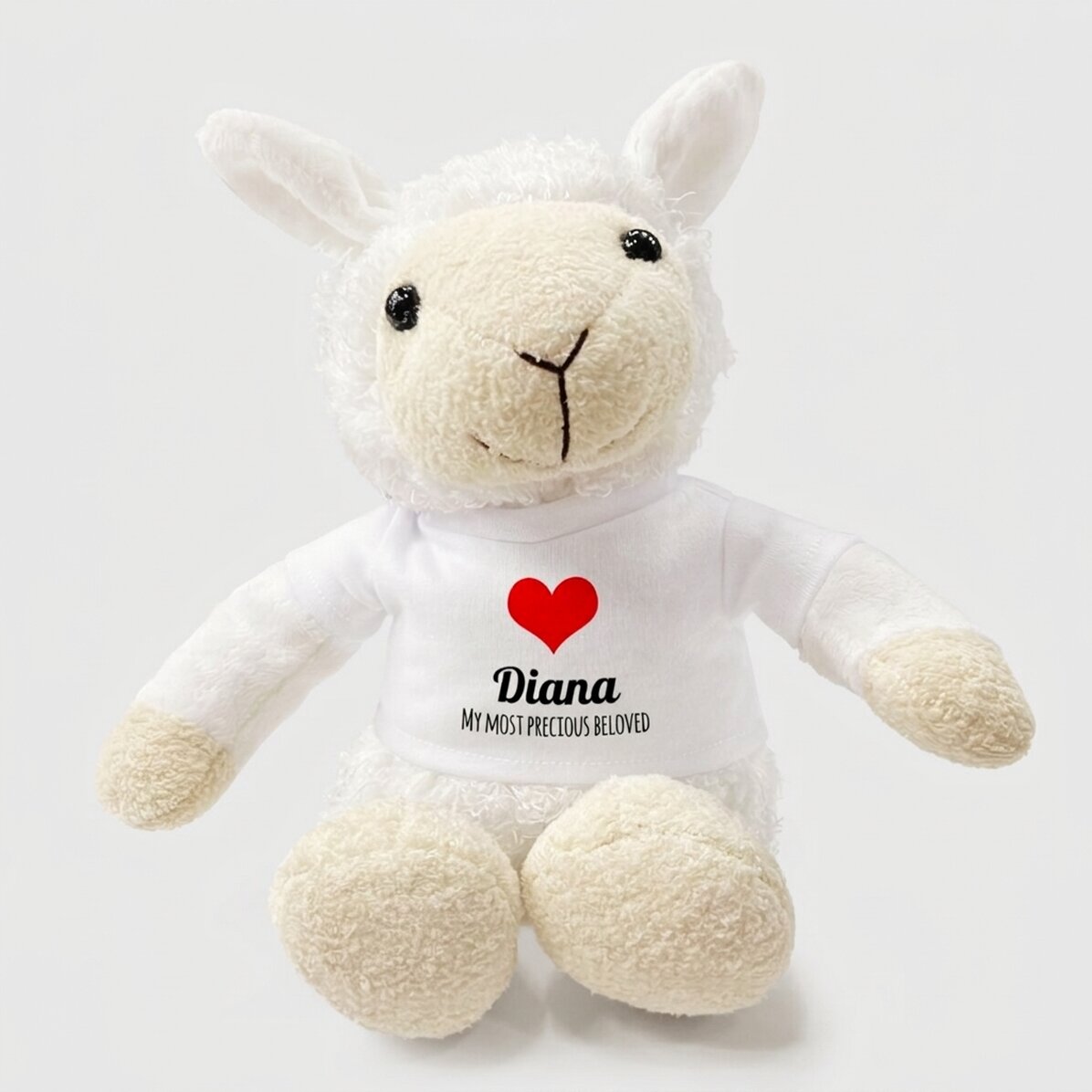 Peluche de mouton personnalisée avec un surnom affectueux
