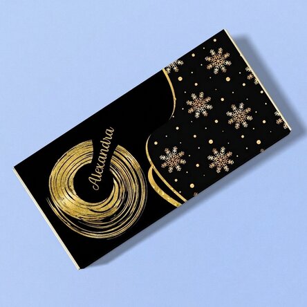 Gepersonaliseerde kerstchocolade - Sneeuwvlokken
