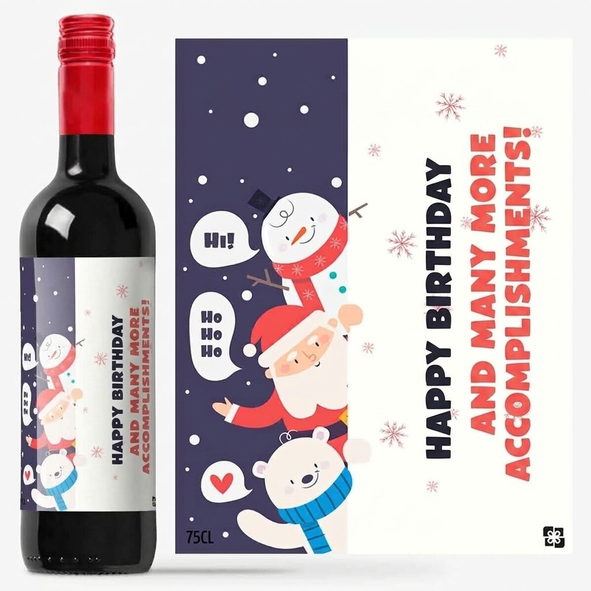 Gepersonaliseerde wijn - Kerstman