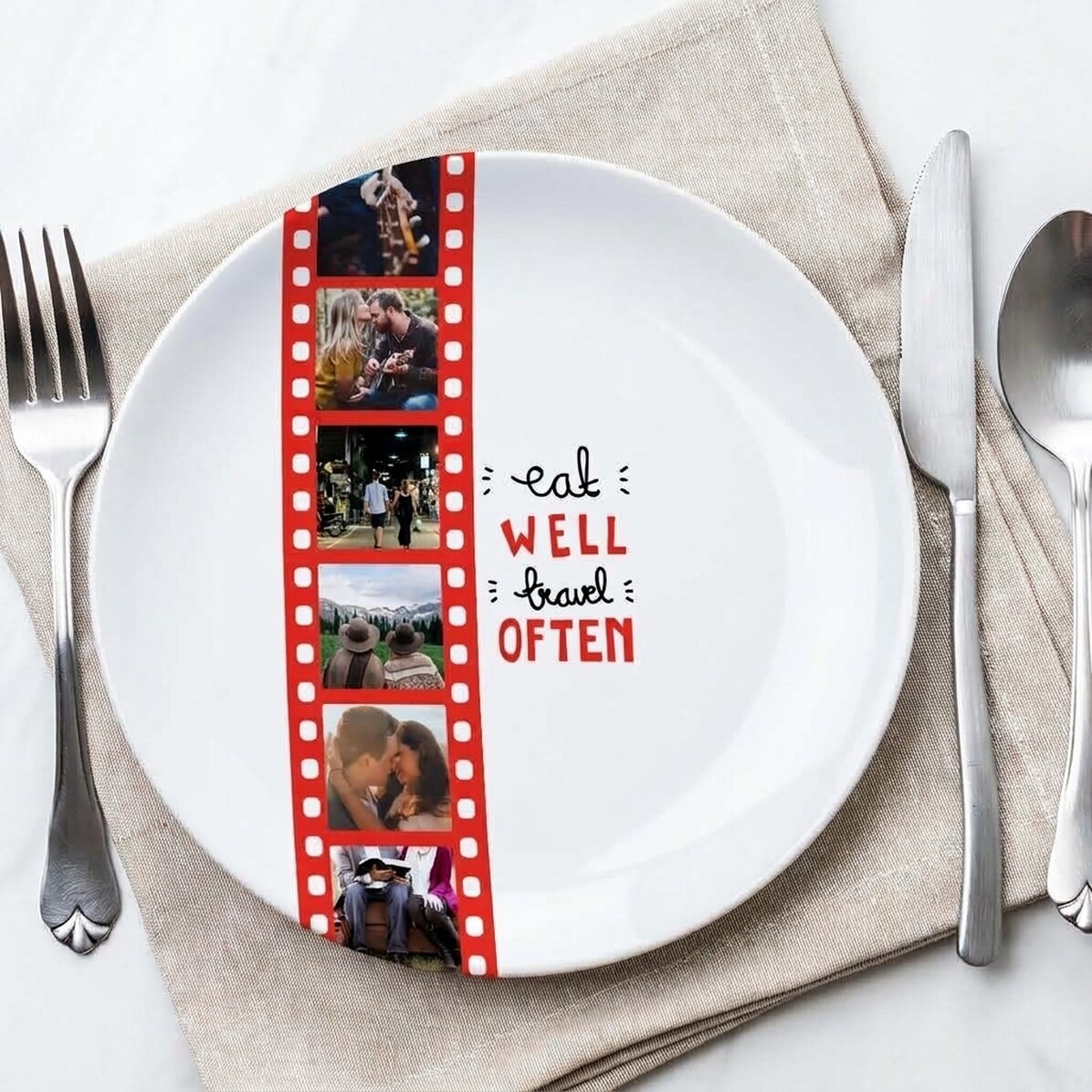 Gepersonaliseerd bord met 6 foto