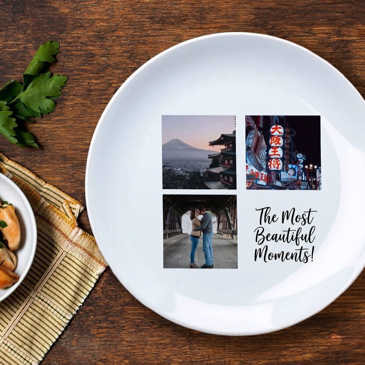 Gepersonaliseerd bord met 3 foto