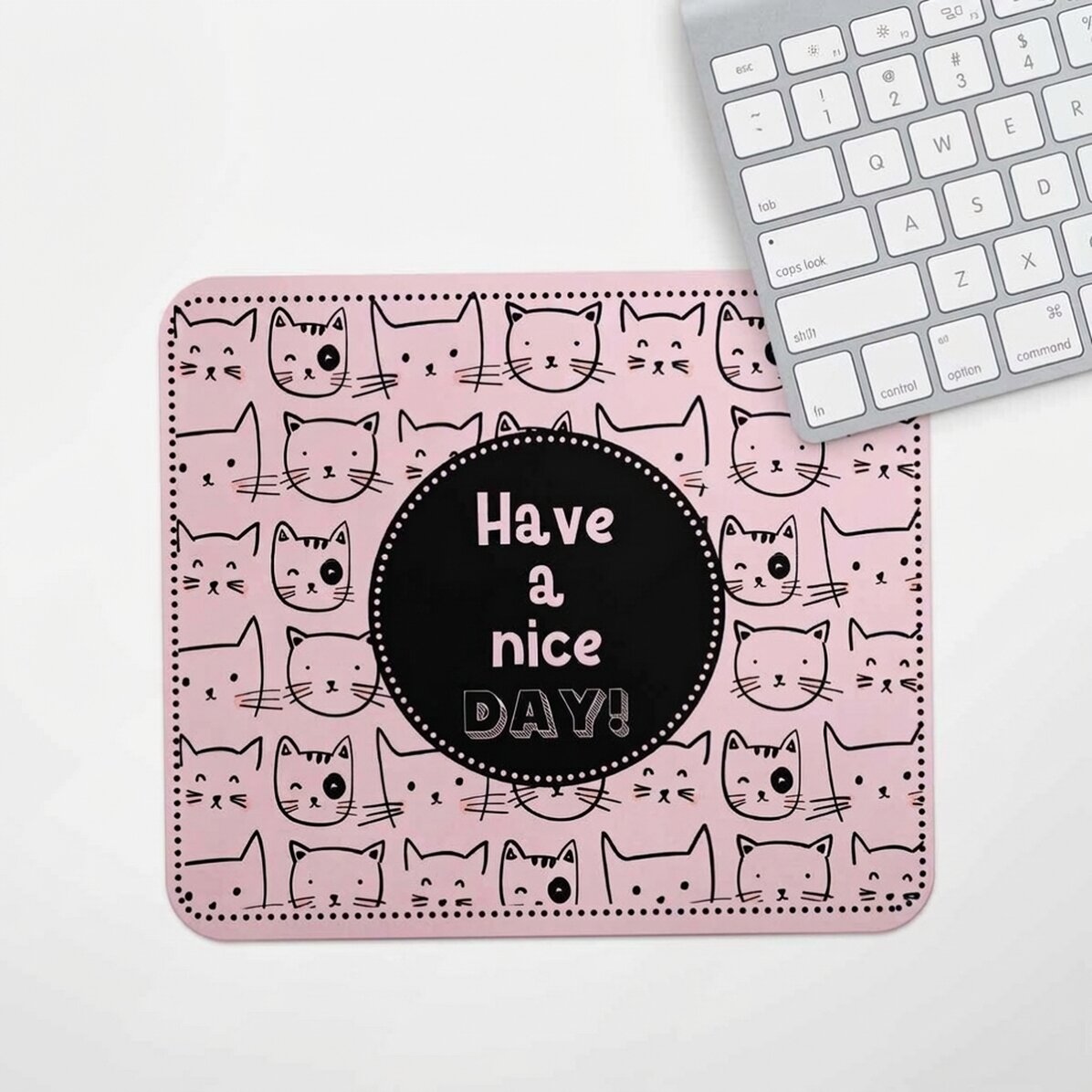 Tapis de souris personnalisé avec texte - Chats